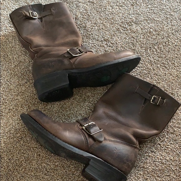 Frye Shoes - Frye | brown leather moto boots